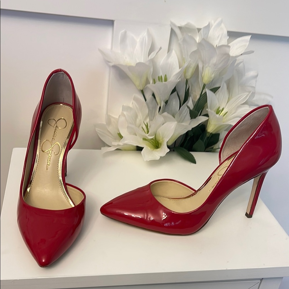 Elegant Red Stiletto Heels